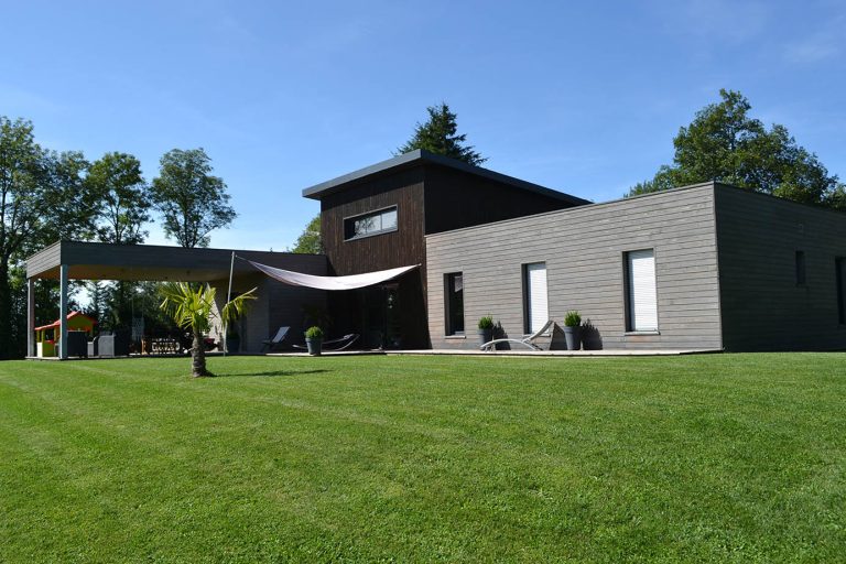 Maison moderne, maison bois 2021, maison ossature bois, habitat contemporain